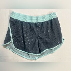 Champion DuoDry Athletic Shorts Women’s L Gray Mesh Lined Running Gym